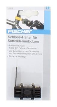 Fischer Halterung Schloss-Halter Sattelklemmbolzen, Schwarz, M 