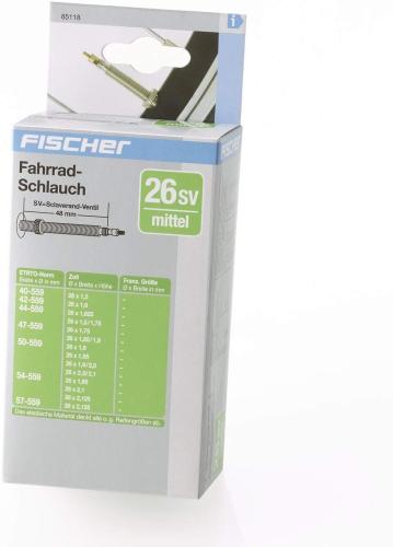 Fischer Fahrradschlauch 26" mittel SV 