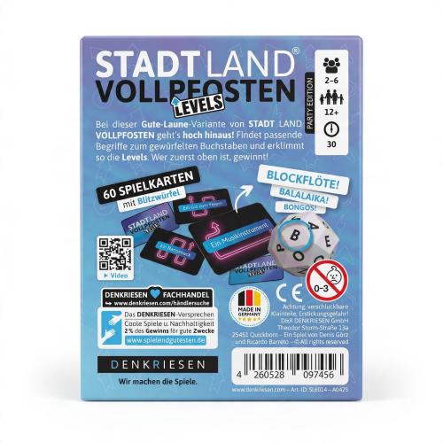 Preview: DENKRIESEN Stadt Land VOLLPFOSTEN Levels Party - JETZT GEHT’S RUND| Ab 12 Jahren