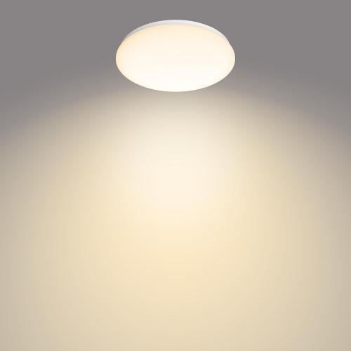 Preview: Philips LED Deckenleuchte ø320mm Moire 1700 Lumen 2700K - WARM Weiss