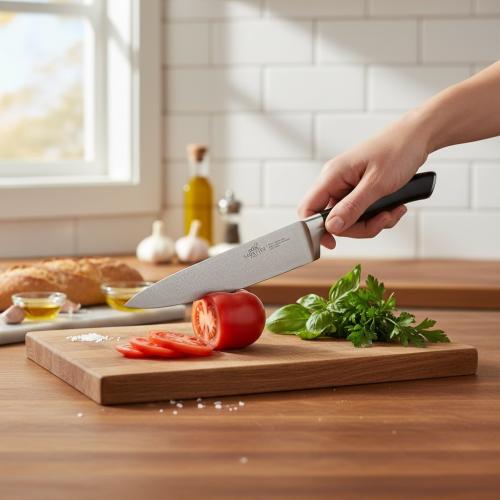 SABATIER Couteau Chef's - Kochmesser - Klingenlänge: 20 cm Edelstahl/schwarz