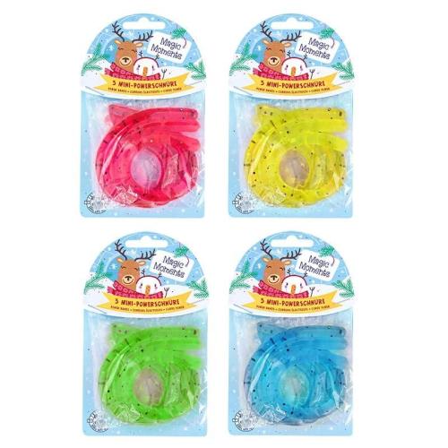 Preview: 4er Pack Magic Moments MINI-POWERSCHNÜRE Inhalt 3 Stück - Farblich Sortiert