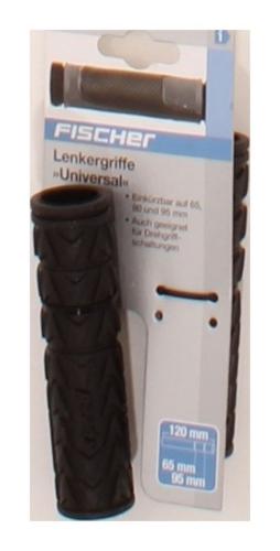 Fischer Universal Einkrzbar Fahrradlenkergriffe, Schwarz, One Size 