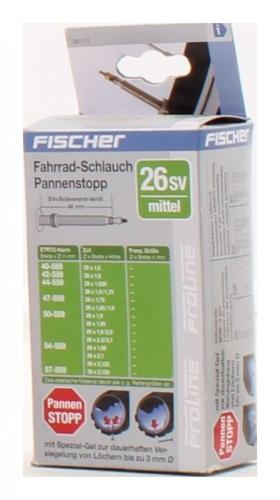Fischer Erwachsene Fahrradschlauch Pasi Mittel Sv, Schwarz, 26 Zoll  