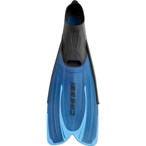 Preview: Cressi Agua - Unisex Premium Flossen Self Adjusting zum Tauchen, Apnoe, Schnorcheln und Schwimmen, Blau (Hellblau), 43/44