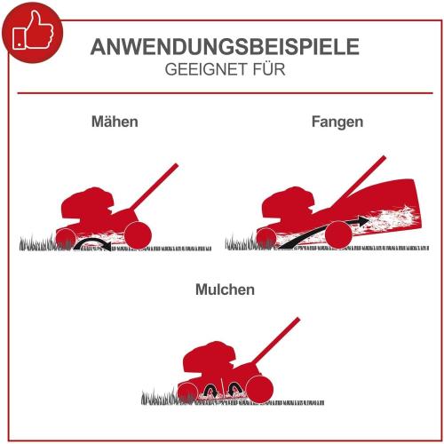 Scheppach Benzin Rasenmäher MS173-51 mit Antrieb | 51cm Breite | 4,1 PS Leistung