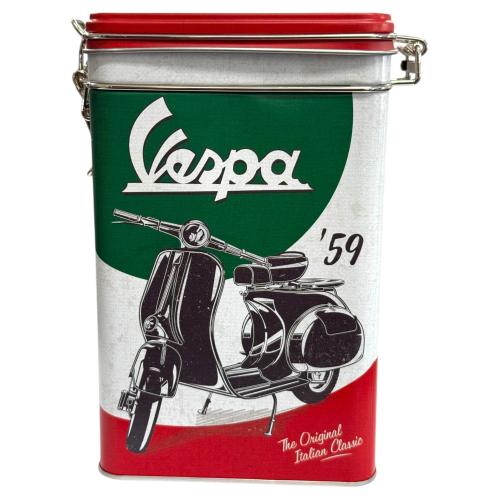 Nostalgic-Art Aufbewahrungsdose VESPA - Kapazität 1,3 Liter - Maße: 7,5 x 11 x 17,5 cm (L x B x H)