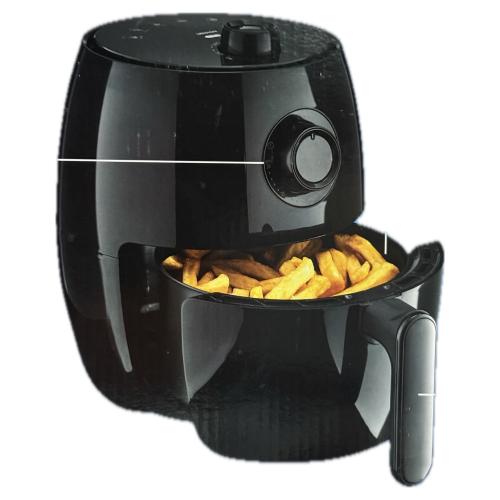 Preview: MEDION MD 12023 Heissluft Fritteuse 1000W Airfryer 1,8L - SCHWARZ