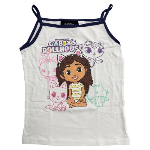 Preview: GABBY´S DOLLHOUSE - 2er Pack Kinder Lizenz Unterhemd 110/116