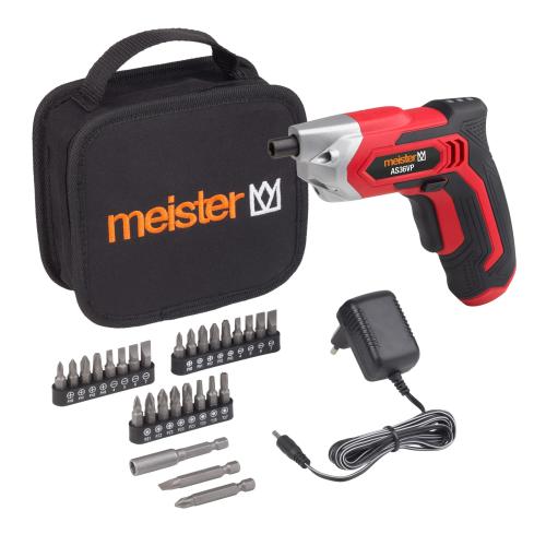 Meister 3,6V Akku-Schrauber inkl. Tasche & Bit Satz
