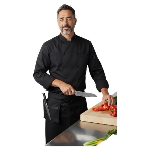 SABATIER Couteau - Santokumesser Klassisch -  Klingenlänge: 17,7 cm  Edelstahl/schwarz