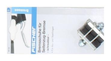Fischer Erwachsene Schraubb Alu Bremsschuh, Schwarz, one size 