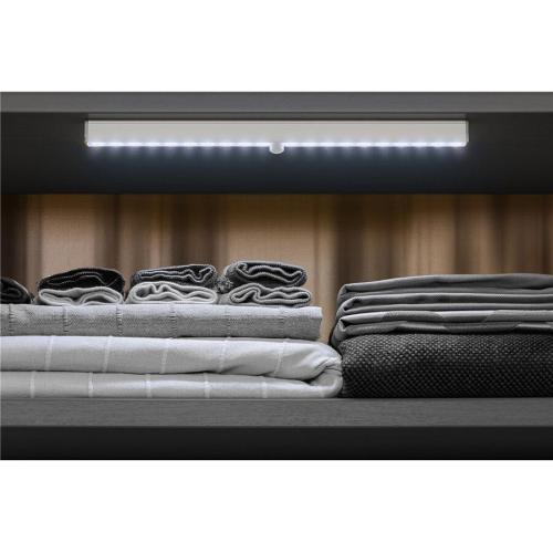 Goobay LED-Unterbauleuchte mit Bewegungsmelder 30 cm Farbtemperatur 6500K kalt-weiß - SILBER