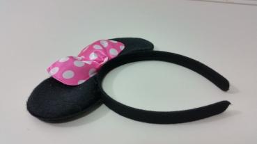 Haarreifen mit Mickey Mouse Ohren Farbe: Rosa