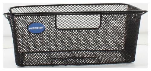 Fahrradkorb Schultaschenkorb engmaschig, Fischer schwarz, Gr.19,5 x 47,5 x 27 