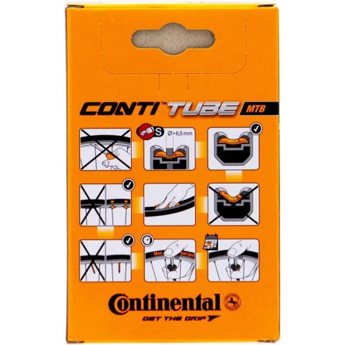 Continental Schlauch MTB Presta-Ventil-Innenrohr, schwarz, 27,5 x 1,75, 2,5 Zoll/42 mm SV
