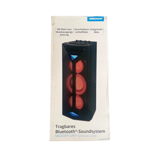 MEDION MD44040 Bluetooth Party-Soundsystem 180 Watt Schwarz