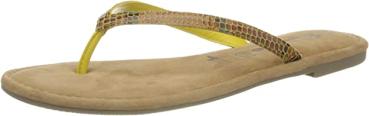 Tamaris Damen 1-1-27124-24 Pantoletten, Gelb (Sun Snake Uni 624), 41 EU