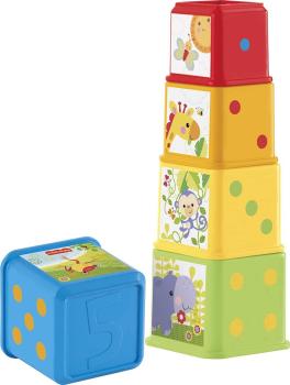 Fisher-Price CDC52 - Bunte Stapelwürfel, Babyspielzeug ab 6 Monaten