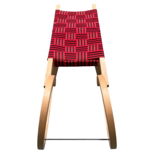 Preview: WESTSIDE Hörnerrodel 110 cm Schlitten aus Buchenholz