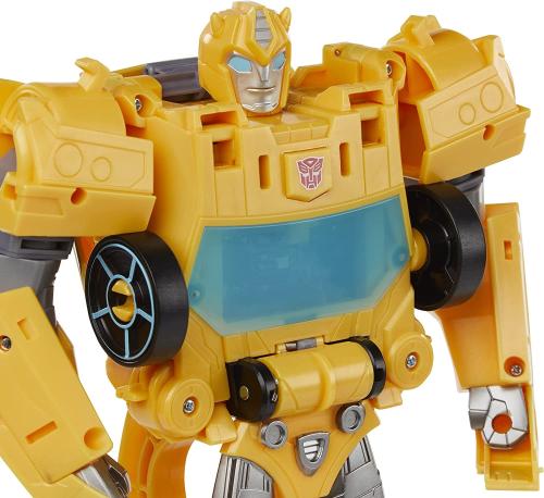 Transformers Spielzeug Bumblebee Cyberverse Adventures Roll N’ Change BUMBLEBEE Action-Figur zum Anschieben, 25 cm