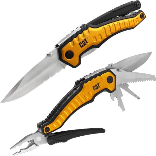 Caterpillar Multitool XL mit Werkzeugen aus Edelstahl, 9 in 1 CAT-Werkzeug