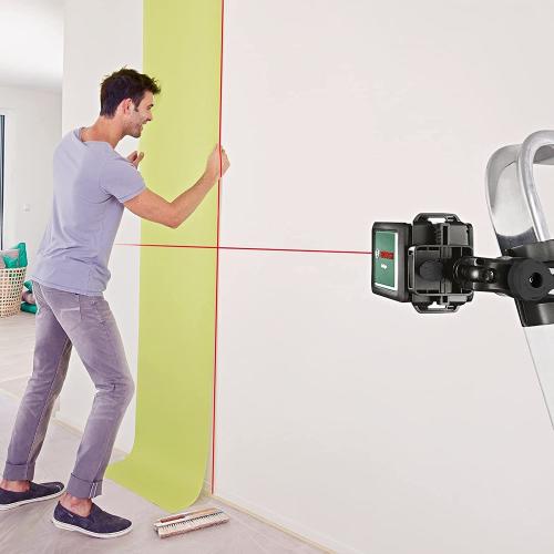 Bosch Kreuzlinienlaser Quigo mit Universalklemme MM 2