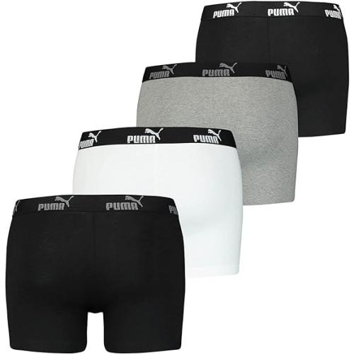 PUMA 4er Pack Boxer Boxershorts Herren Unterwäsche BLACK COMBO Gr. M