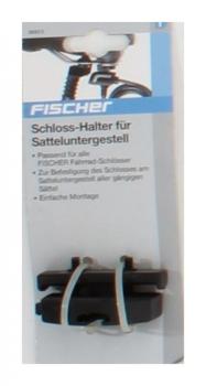 Fischer Halterung Schloss-Halter Satteluntergestell, Schwarz, M 