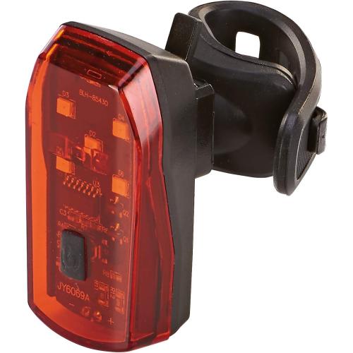 Prophete Fahrrad LED-Batterierücklicht, mit Bremslichtfunktion, mit Silikonhalter