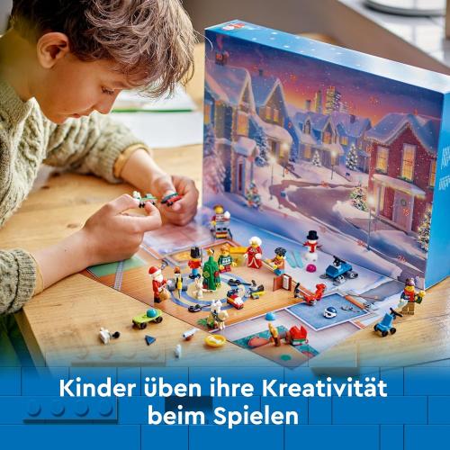 LEGO® 60436 City Adventskalender 2024, Adventsgeschenk für Kinder ab 5 Jahren, 24 Überraschungen