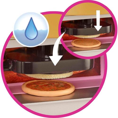 Barbie HGP59 - Cook'n Grill Restaurant Spielset, mit Köchin Puppe, Freundin und kleinem Mädchen