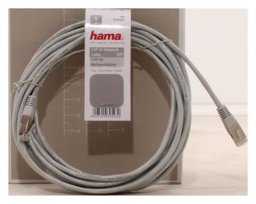 Hama Lan Kabel CAT 5-Patchkabel STP, 5 m, Grau  