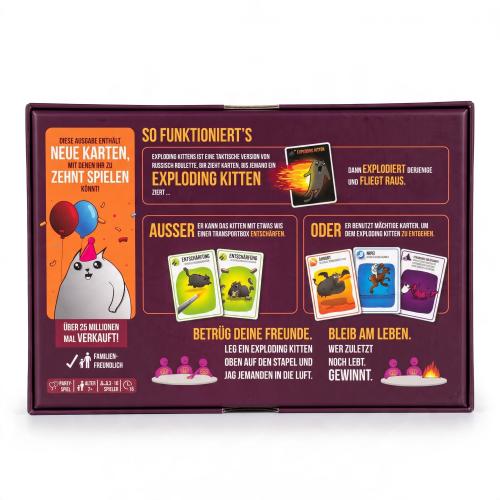 Preview: Exploding Kittens – Party-Pack, Lustiges Partyspiel, Deutsch