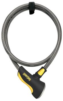 ONGUARD - 8039 Kabelschloss AKITA 120 cm x Ø12 mm Fahrradschloss Schwarz Level 40