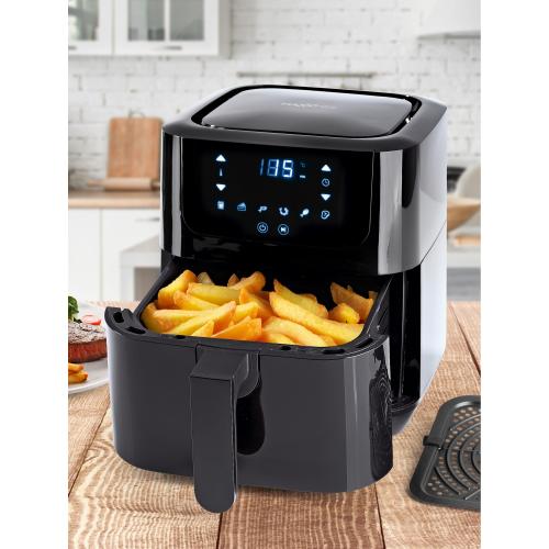 MAXXMEE Digitale 8-in-1 Heißluftfritteuse 3,5 Liter Schwarz
