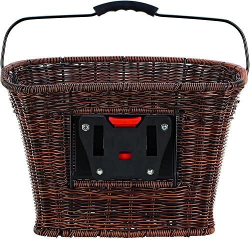 Prophete Fahrradkorb City Rattan-Optik, inkl. E-BIKE Halter, 34x26x25cm