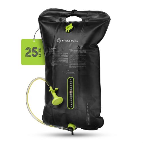 Preview: Trekstone SOLAR-CAMPINGDUSCHE Schwarz 25 L - Maße: ca. 75 x 42 cm (L x B )