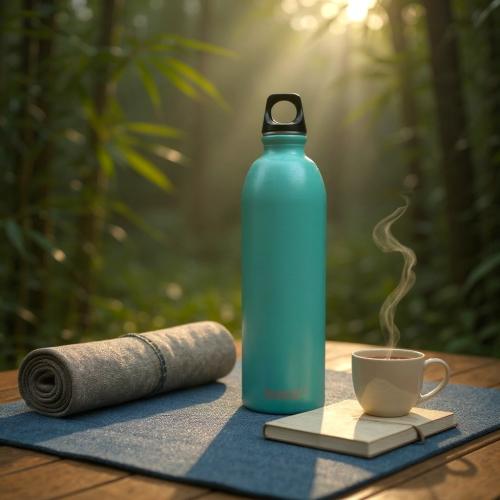 SIGG Alu Trinkflasche Glacier 0,75L - Auslaufsicher - Federleicht - BPA-frei - Farbe: Hell Blau