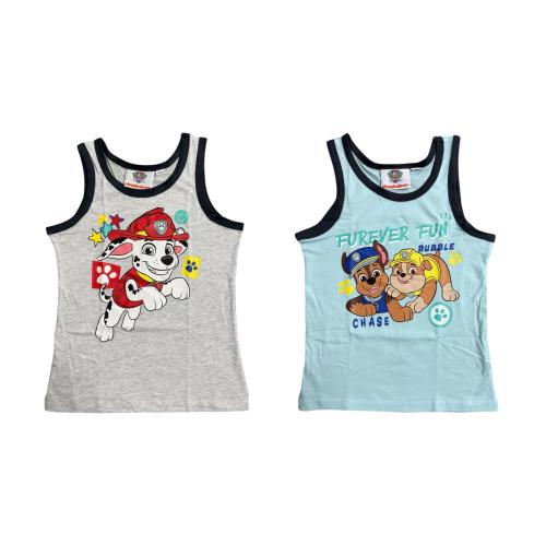 Paw Patrol - 2er Pack Kinder Lizenz Unterhemd 110/116