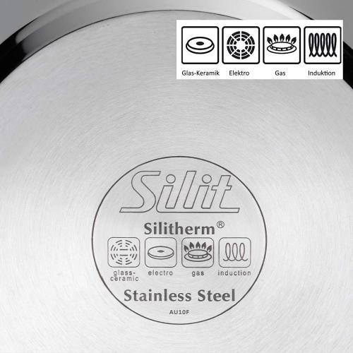 Silit Domus Bratpfanne Induktion 28 cm hoch, Edelstahl beschichtet