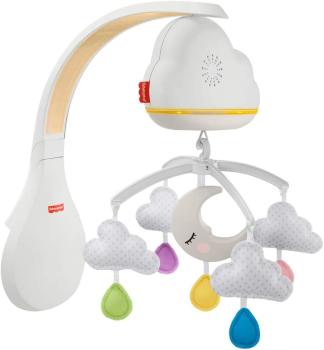 Fisher-Price GRP99 - Traumhaftes WolkenMobile und Spieluhr mit Geräuschsensor