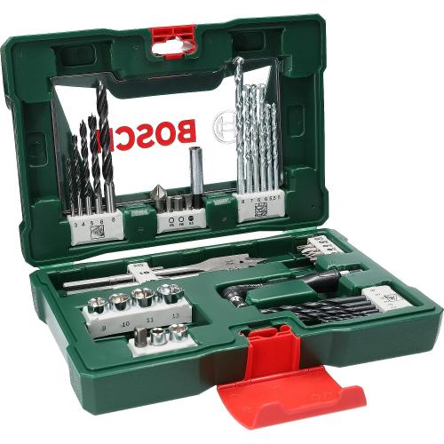 Bosch Accessories Bosch 41tlg. V-Line Bohrer und Bit Set (für Holz, Stein und Metall, mit Bit-Handschraubendreher ohne Ratschenfunktion, Zubehör Bohr- und Schraubwerkzeuge)