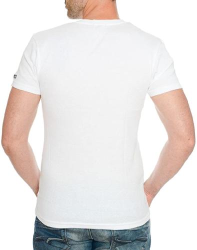 Geographical Norway Herren Uni T-Shirt JUBA Kurzarm (L - Weiss)