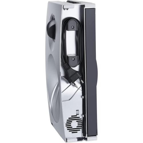 Unold 78866 ALLESSCHNEIDER Curve Silver, 100 W, 230 V, zusammenklappbar, Edelstahlmesser, Silber/Schwarz, Edelstahl
