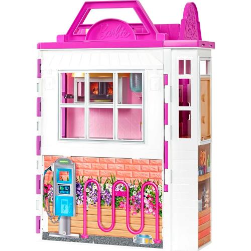 Barbie HGP59 - Cook'n Grill Restaurant Spielset, mit Köchin Puppe, Freundin und kleinem Mädchen