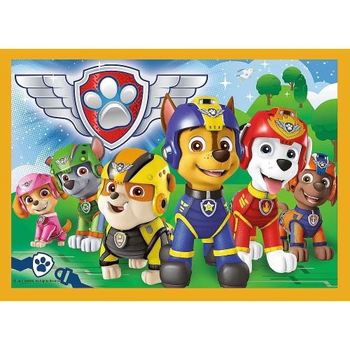 Trefl 34395 -  4 in 1  Puzzle, Das lustige Team von PAW Patrol, von 35 bis 70 Teilen, 4 Sets