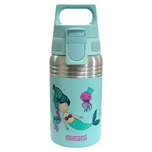 SIGG - Edelstahl Trinkflasche 0,5L - OCEANA MEERJUNGFRAU - BPA-frei - TÜRKIS