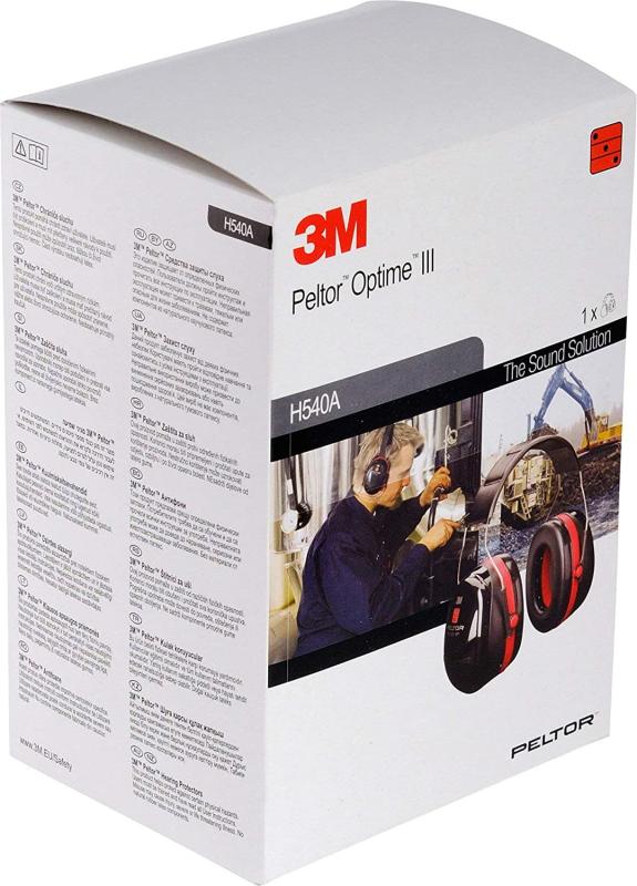 3M Peltor Optime III Kapselgehörschutz schwarz-rot