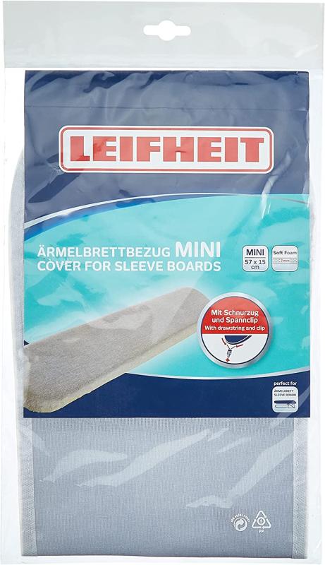 LEIFHEIT Ärmelbrettbezug Mini (  Ärmelbretter bis 57 cm x 15 cm geeignet ) 